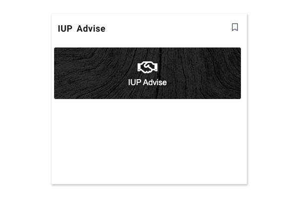 iup advise card