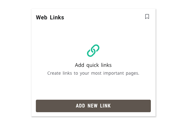 web links card screenshot