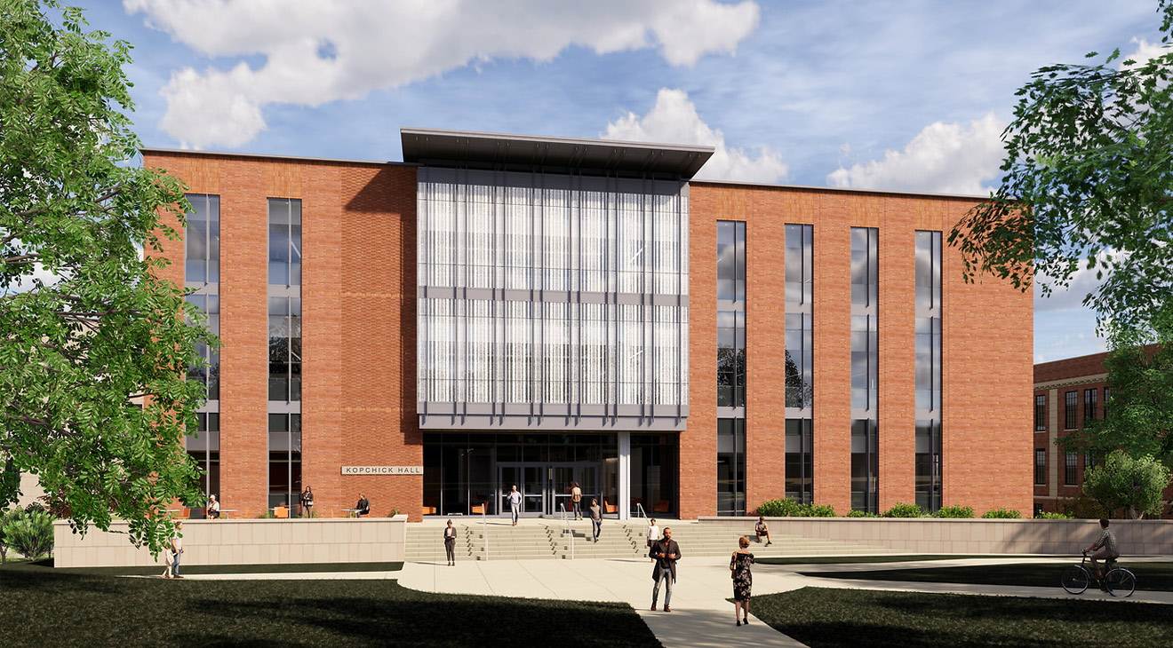 Kopchick Hall Front Render (PWWG Architects)