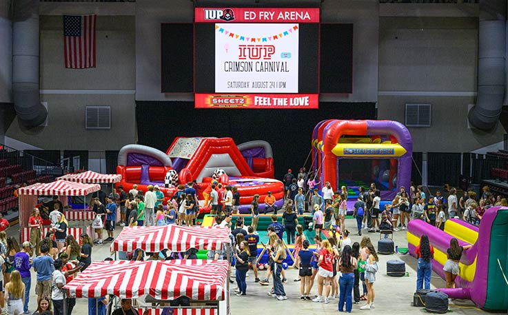 Overhead view of the 2024 Crimson Carnival