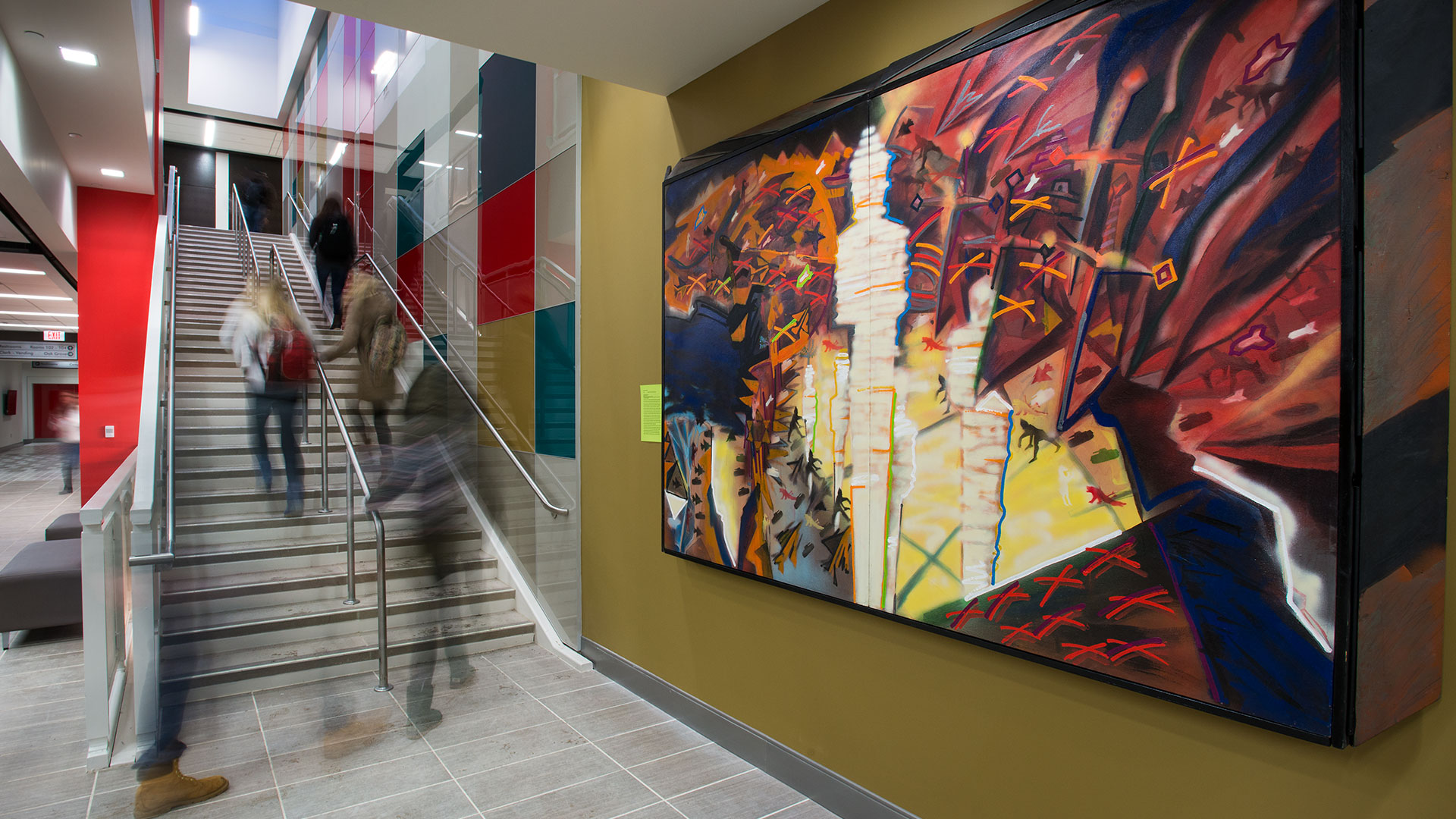 Mural in Humanities and Social Sciences Building
