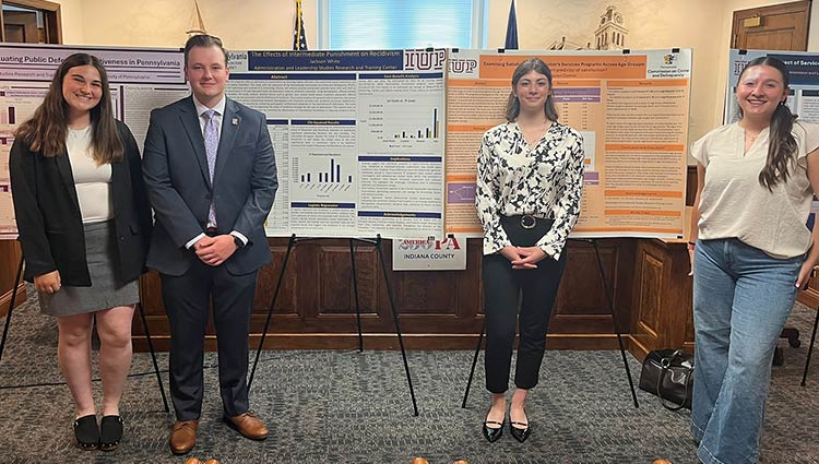 IUP Justice Research Fellowship Students Present Research to Indiana County Officials