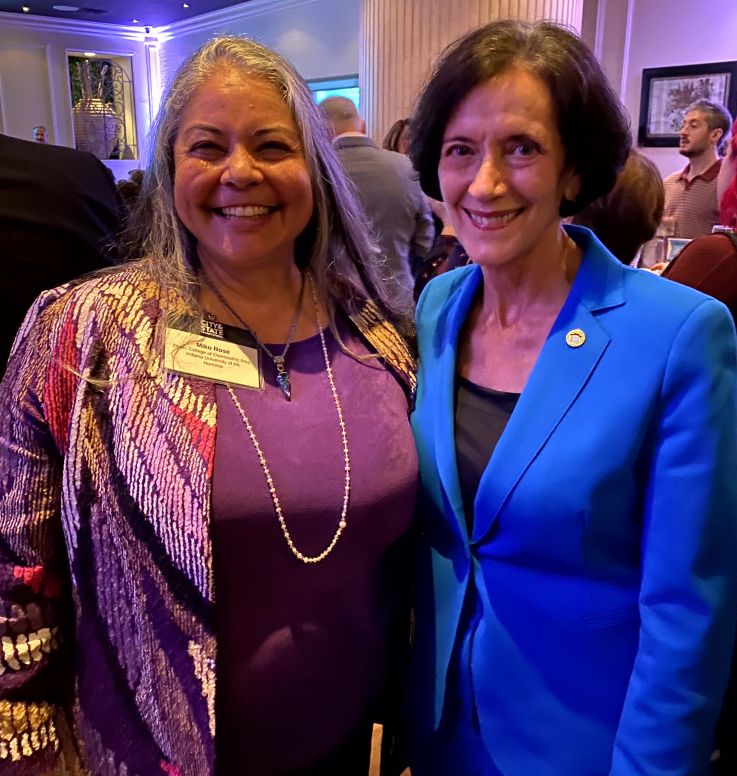 Founding Dean Miko Rose with Secretary of Human Services Valerie Arkoosh