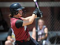 Mary Ward blasted a two-run homer to give IUP a 2-1 lead at the top of the seventh, May 21, 2011.