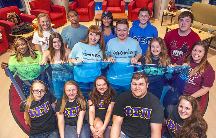 Several student groups at IUP are co-sponsoring Autism Awareness Month activities on campus