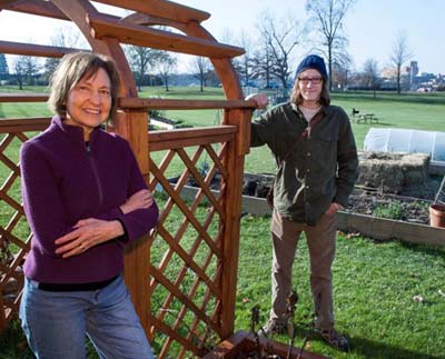 Peter Russell in the Indiana Community Garden