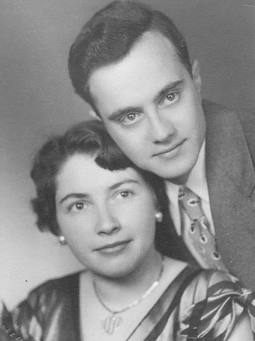Edith Mayer and Steven Cord engagement photo, 1950s