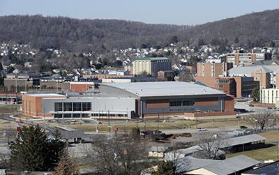 Kovalchick Convention and Athletic Complex aerial view (Keith Boyer photo)