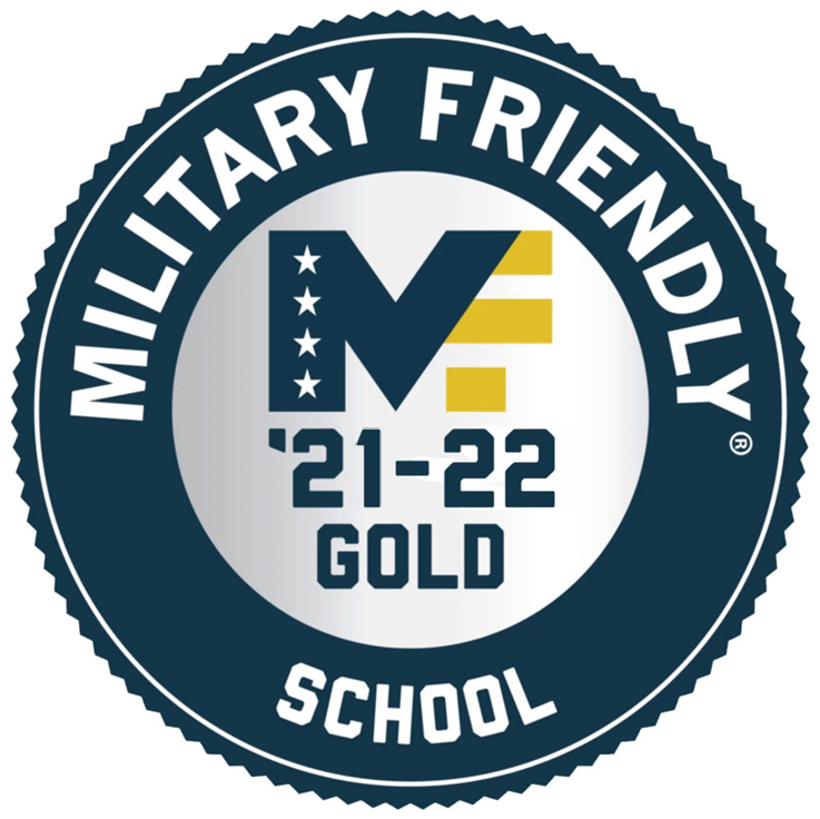 Military Friendly School gold 2021-22 logo 