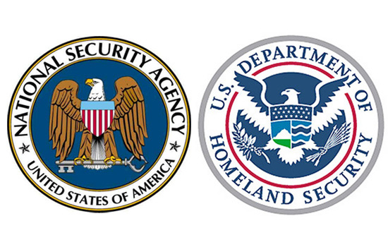 National Security Agency and Department of Homeland Security logos