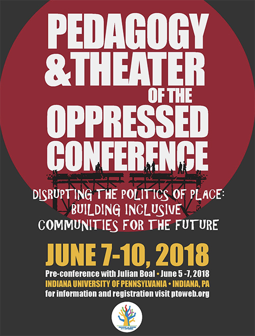 Pedagogy and Theatre of the Oppressed Conference poster