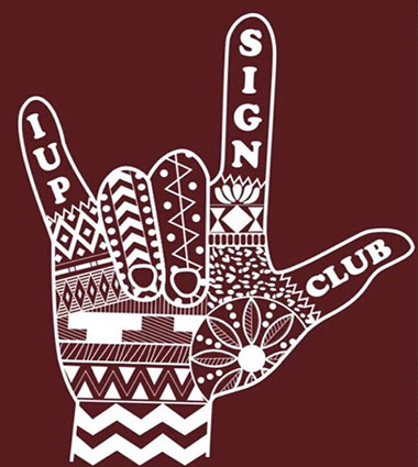 IUP Sign Language Club logo IUP Sign Language Club logo