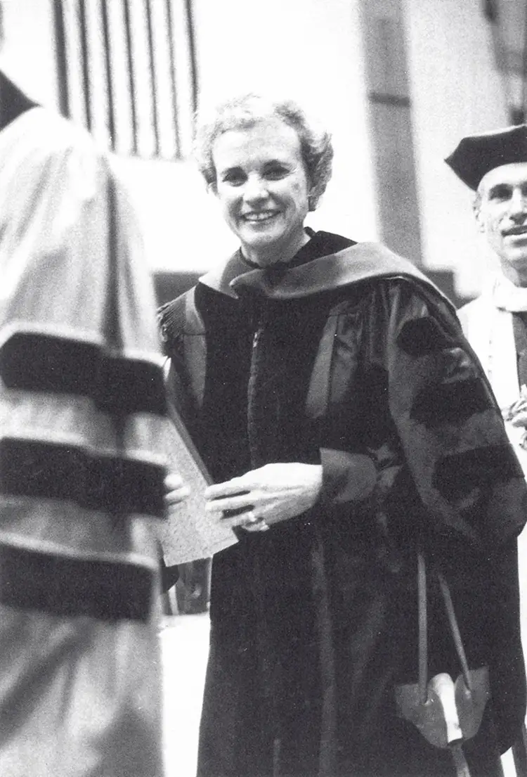 Sandra Day O’Connor at IUP, 1989