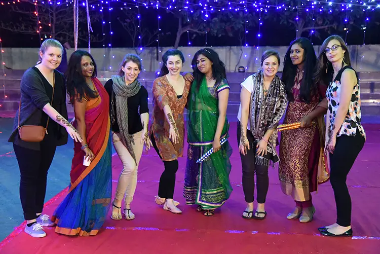 IUP American and Indian students in Bangalore during the 2016 Discover India trip