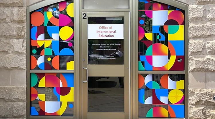 entrance to the International Education department