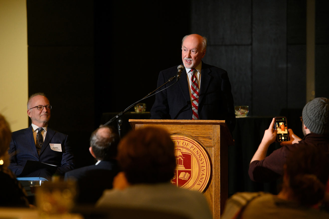 Dr. Charles Cashdollar spoke about the importance of honoring Jane E. Leonard’s legacy.