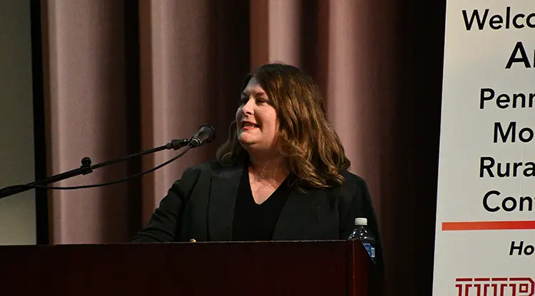 President and CEO of The Hospital and Healthsystem Association of Pennsylvania Nicole Stallings offered the keynote presentation, “Our Communities’ Futures Depend on Strong, Rural Hospitals”