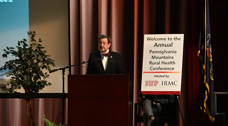 IUP President Dr. Michael Driscoll offered opening remarks at the Conference.