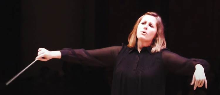 Cassidy Nalepa conducting