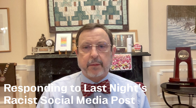 Responding to Last Night’s Racist Social Media Post   