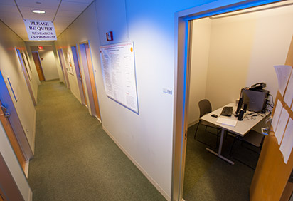 Labs in basement of Uhler Hall - Psychology