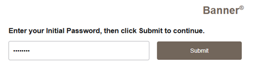 Image of password entry screen