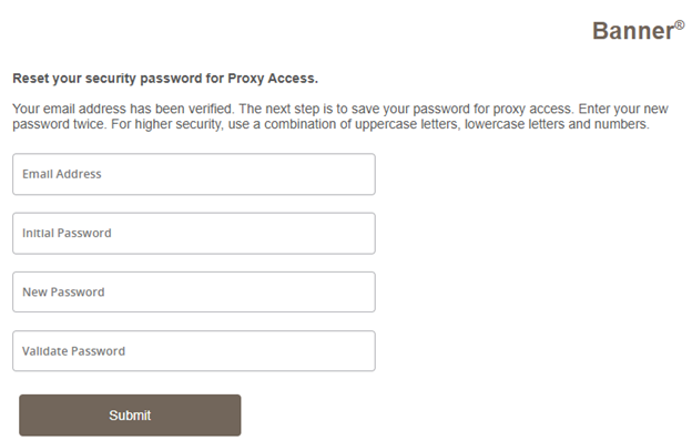 Image of validation screen
