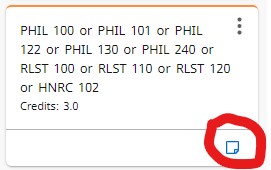 note indicator in student educational planner