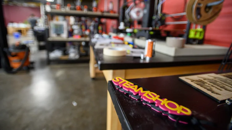 Print Digital Badge Stickers at the STEAMSHOP@Stapleton