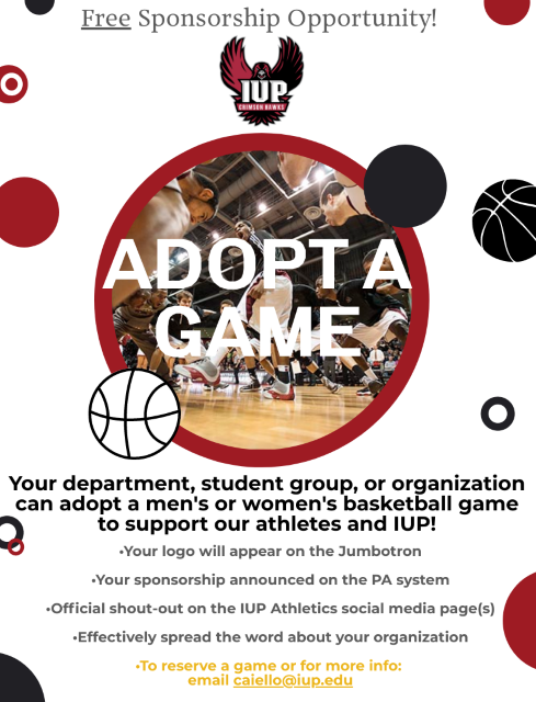 2021-2022 Adopt a Game poster