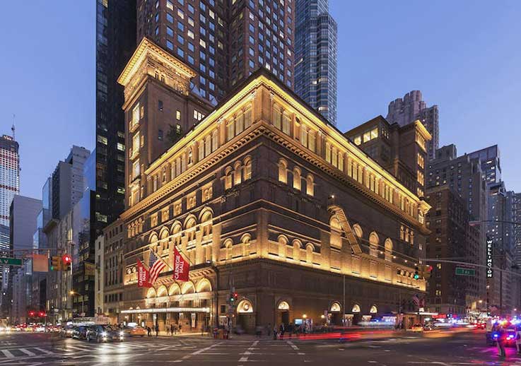 Carnegie Hall at night