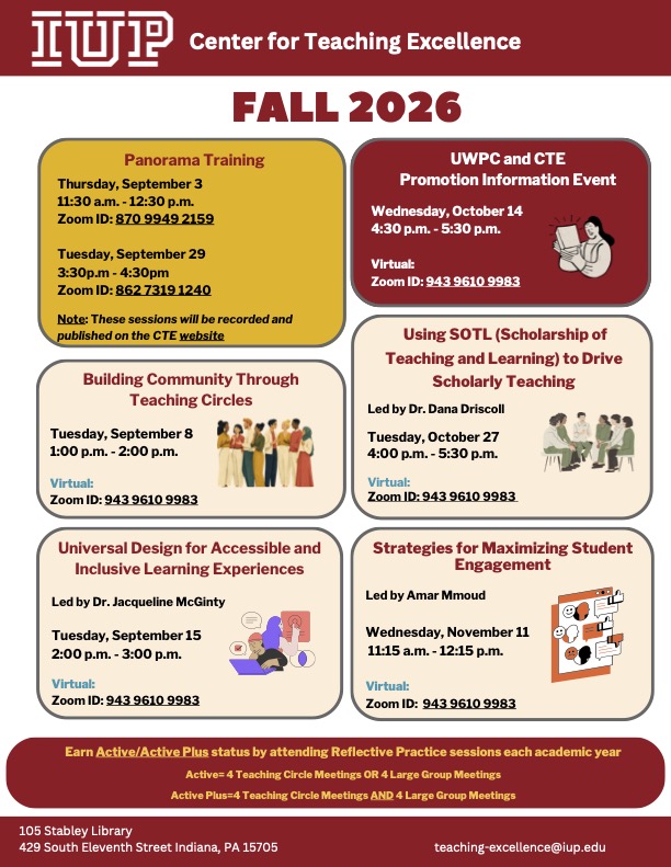 The fall 2026 CTE event calendar (events are listed below)