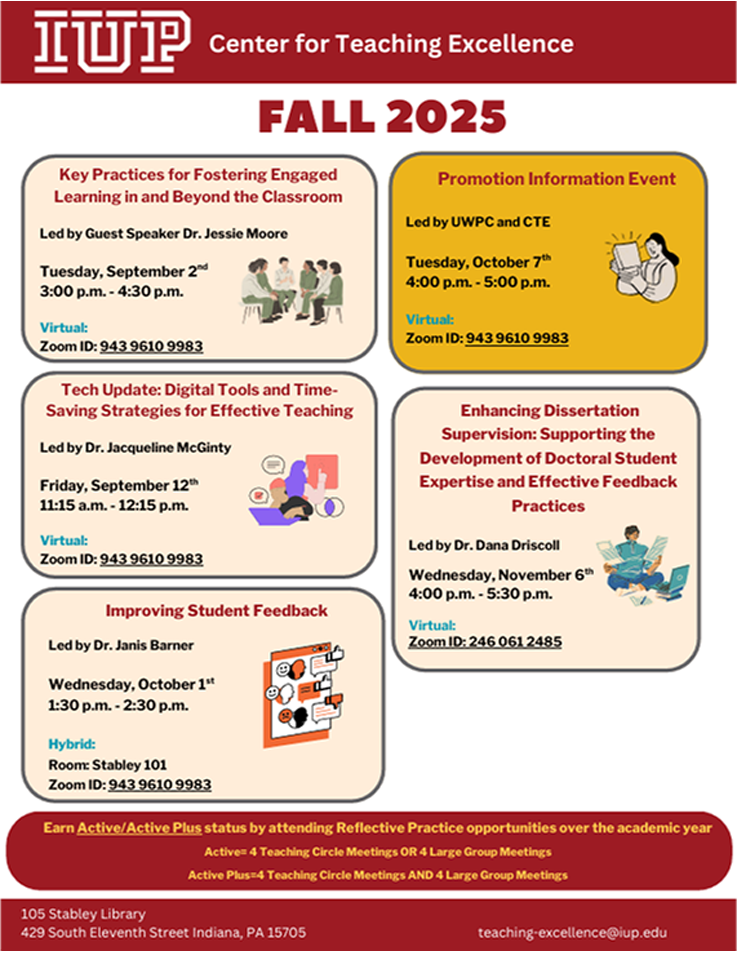 The Fall 2025 CTE Event Calendar (events are listed below)