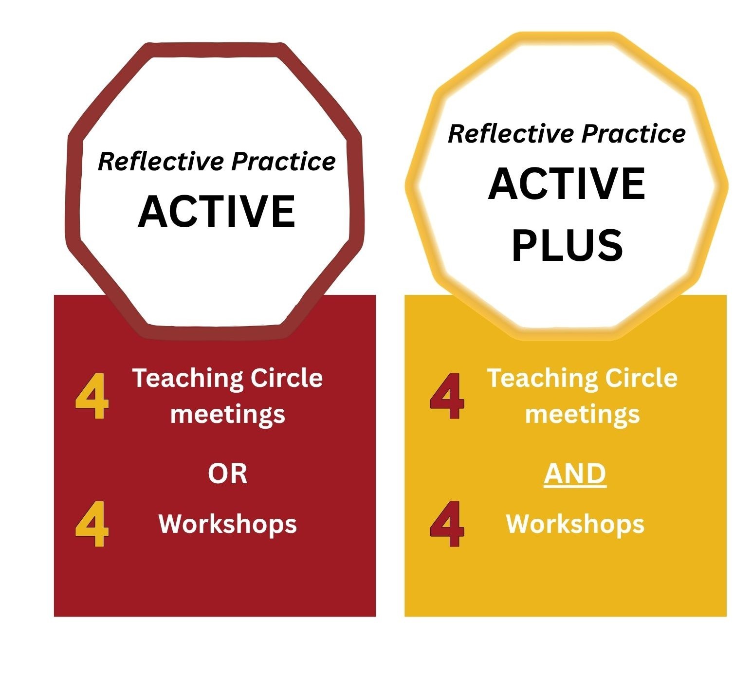active and active plus graphic
