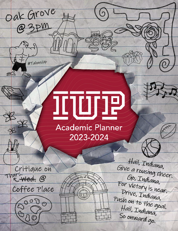 Student-created cover for the 2023–24 academic planner.