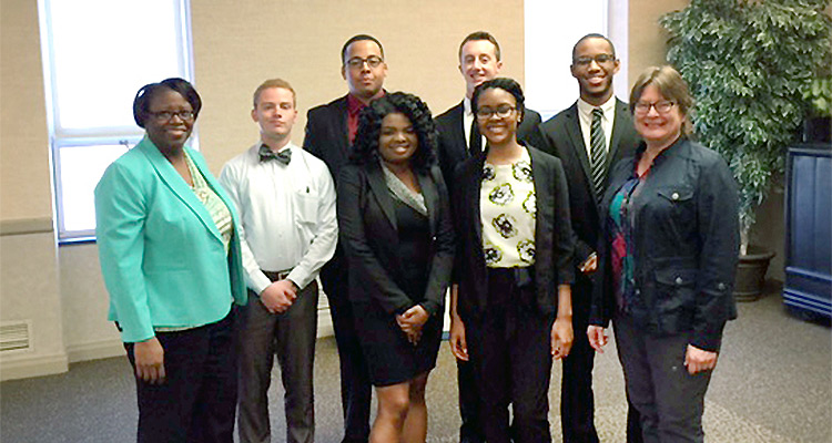 Students in the 2016 debate teams Students in the 2016 debate teams