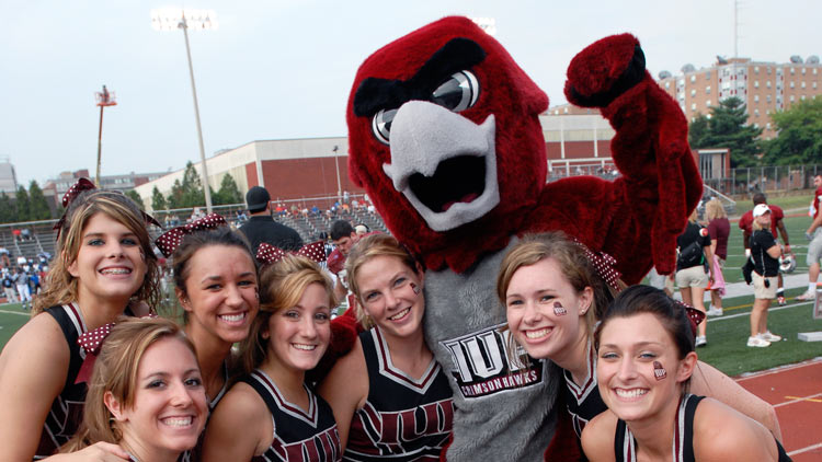 Norm with the cheerleaders