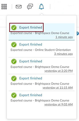 Export finished Export finished
