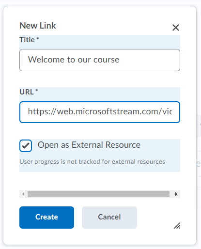 MS Stream D2L Link Details