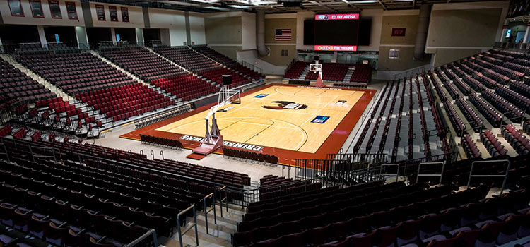 Interior  view in the Kovalchick Convention and Athletic Complex