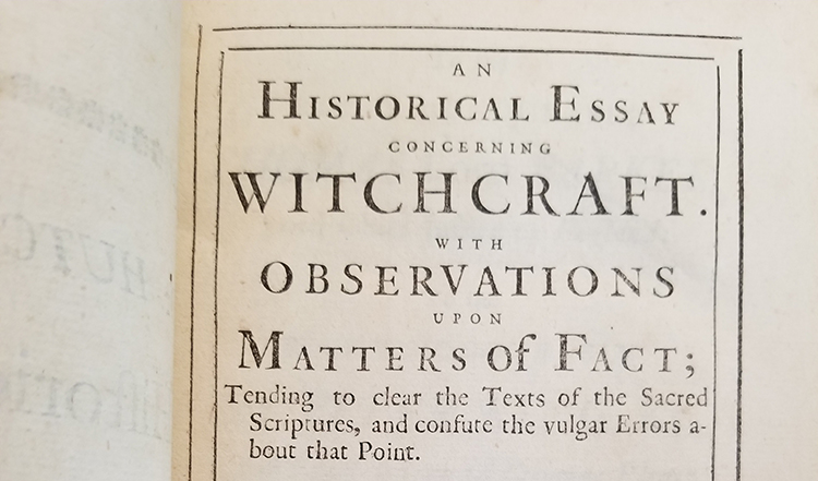 Carousel Image - Title Page of Witchcraft Treatise