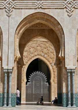 Elaborate entrance to building