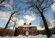 IUP campus in winter