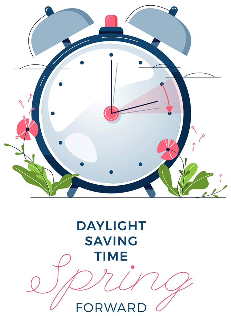 Spring Forward: Don't forget to adjust your clocks this weekend for daylight saving time