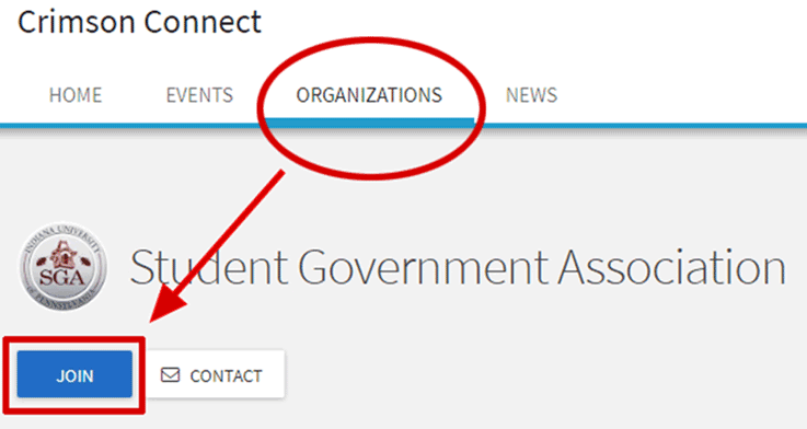 After you have identified the group you'd like to join, navigate to their page on the website. Then, simply click the Join button in the top right corner.