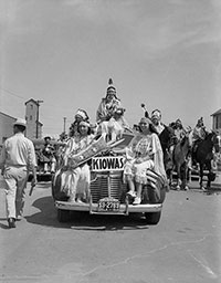 Native Americans in a parade