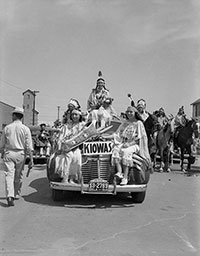 Native Americans in a parade