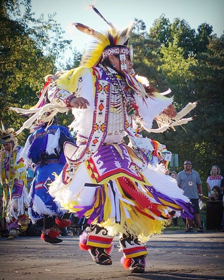 Dancers from the Three Rivers Indian Council of Pittsburgh