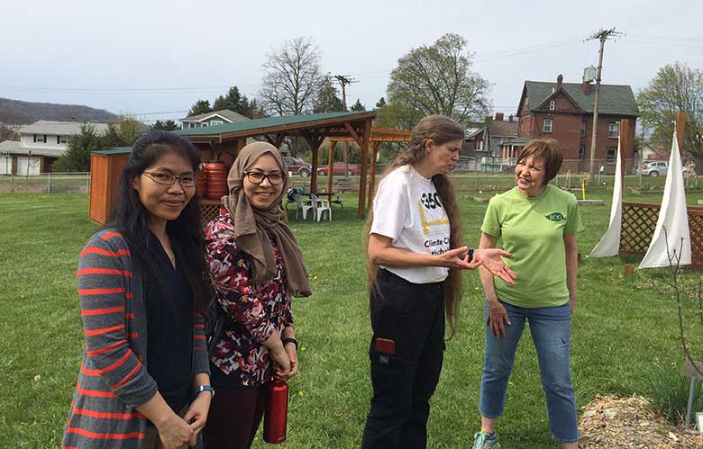 Maren Cooke Tours the Indiana Community Garden