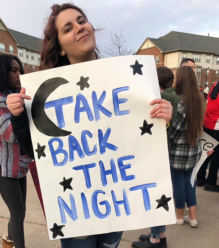 Cori Woods at Take Back the Night